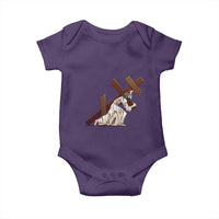 Orthodox Easter Jesius Is Carrying The Orthodox Cross Baby Onesie