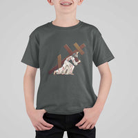 Orthodox Easter Jesius Is Carrying The Orthodox Cross T Shirt For Kid