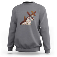 Orthodox Easter Jesius Is Carrying The Orthodox Cross Sweatshirt