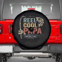 Funny Reel Cool Papa Spare Tire Cover Fishing Dad Fisherman Father's Day
