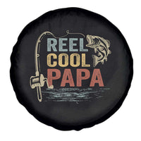 Funny Reel Cool Papa Spare Tire Cover Fishing Dad Fisherman Father's Day