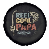 Funny Reel Cool Papa Spare Tire Cover Fishing Dad Fisherman Father's Day