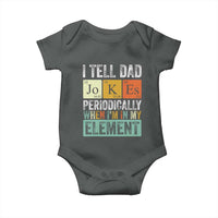 Funny I Tell Dad Jokes Periodically When I'm In My Element Baby Onesie Father's Day