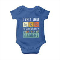 Funny I Tell Dad Jokes Periodically When I'm In My Element Baby Onesie Father's Day