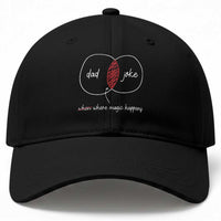 Funny Dad Joke Where Magic Happens Baseball Cap Fathers Day