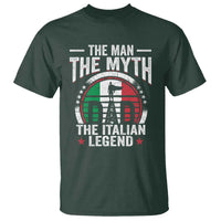 Funny Italian Dad T Shirt The Man The Myth The Italian Legend