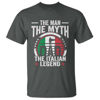Funny Italian Dad T Shirt The Man The Myth The Italian Legend