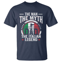 Funny Italian Dad T Shirt The Man The Myth The Italian Legend