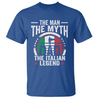 Funny Italian Dad T Shirt The Man The Myth The Italian Legend