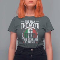Funny Italian Dad T Shirt For Women The Man The Myth The Italian Legend