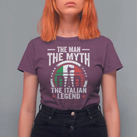Funny Italian Dad T Shirt For Women The Man The Myth The Italian Legend
