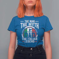 Funny Italian Dad T Shirt For Women The Man The Myth The Italian Legend