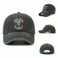 Funny Italian Dad Washed Cotton Baseball Cap The Man The Myth The Italian Legend