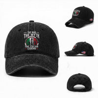 Funny Italian Dad Washed Cotton Baseball Cap The Man The Myth The Italian Legend