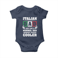 Funny Italian Dad Just Like A Normal Dad Except Much Cooler Baby Onesie Pinched Fingers Father's Day