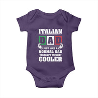 Funny Italian Dad Just Like A Normal Dad Except Much Cooler Baby Onesie Pinched Fingers Father's Day