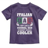 Funny Italian Dad Just Like A Normal Dad Except Much Cooler Toddler T Shirt Pinched Fingers Father's Day