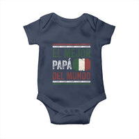 Funny Italian Dad The Best Father Of The World Baby Onesie El Mejor Papa Del Mundo