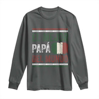 Funny Italian Dad The Best Father Of The World Long Sleeve Shirt El Mejor Papa Del Mundo