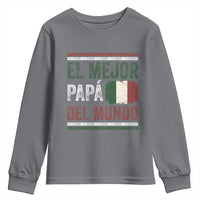 Funny Italian Dad The Best Father Of The World Youth Sweatshirt El Mejor Papa Del Mundo