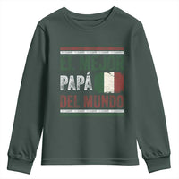 Funny Italian Dad The Best Father Of The World Youth Sweatshirt El Mejor Papa Del Mundo