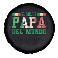 Funny El Mejor Papa Del Mundo Spare Tire Cover Mexican Father