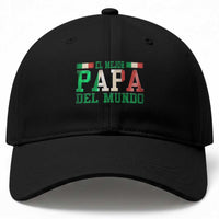 Funny El Mejor Papa Del Mundo Baseball Cap Mexican Father