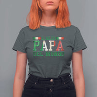 Funny El Mejor Papa Del Mundo T Shirt For Women Mexican Father