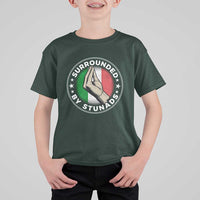 Funny Italian Slang T Shirt For Kid Surrounded By Stunads Che Vuoi