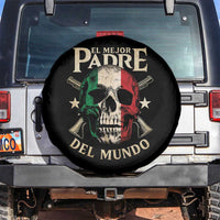 Funny Italian Dad Spare Tire Cover El Mejor Padre Del Mundo Skull Father's Day