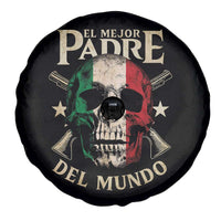 Funny Italian Dad Spare Tire Cover El Mejor Padre Del Mundo Skull Father's Day