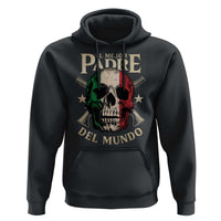 Funny Italian Dad Hoodie El Mejor Padre Del Mundo Skull Father's Day