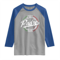 Funny Italian Dad Raglan Shirt El Mejor Padre Del Mundo Father's Day