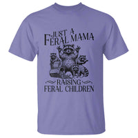 Funny Just A Feral Mama Raising Feral Children T Shirt Raccoon Mother's Day