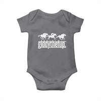 Funny Giddythefup Derby Day Baby Onesie Vintage Giddy Up Horse Racing