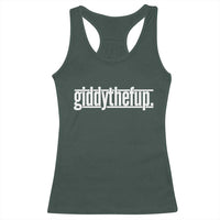 Funny Giddythefup Derby Day Racerback Tank Top Derby Giddy Up Horse Racing