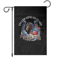 Celebrating 151 Years Derby Day Garden Flag Horse Racing Horseshoe Flowers