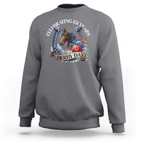Celebrating 151 Years Derby Day Sweatshirt Horse Racing Horseshoe Flowers