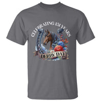 Celebrating 151 Years Derby Day T Shirt Horse Racing Horseshoe Flowers