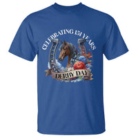 Celebrating 151 Years Derby Day T Shirt Horse Racing Horseshoe Flowers