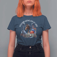 Celebrating 151 Years Derby Day T Shirt For Women Horse Racing Horseshoe Flowers