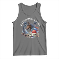 Celebrating 151 Years Derby Day Tank Top Horse Racing Horseshoe Flowers