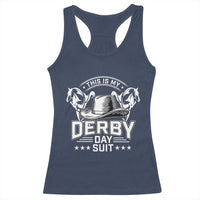 Funny This Is My Derby Day Suit Racerback Tank Top Horse Racing
