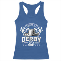 Funny This Is My Derby Day Suit Racerback Tank Top Horse Racing