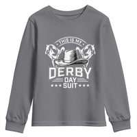 Funny This Is My Derby Day Suit Youth Sweatshirt Horse Racing