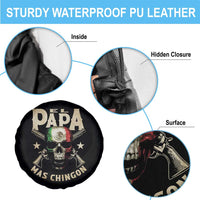 Funny Mexican Dad Spare Tire Cover El Papa Mas Chingon Vintage Mexico Skull