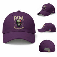 Funny Mexican Dad Baseball Cap El Papa Mas Chingon Vintage Mexico Skull