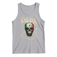 Funny Mexican Dad Tank Top El Papa Mas Chingon Vintage Mexico Skull