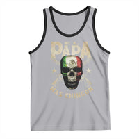 Funny Mexican Dad Tank Top El Papa Mas Chingon Vintage Mexico Skull
