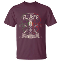 Funny El Jefe Mas Chingon T Shirt Mexican Boss